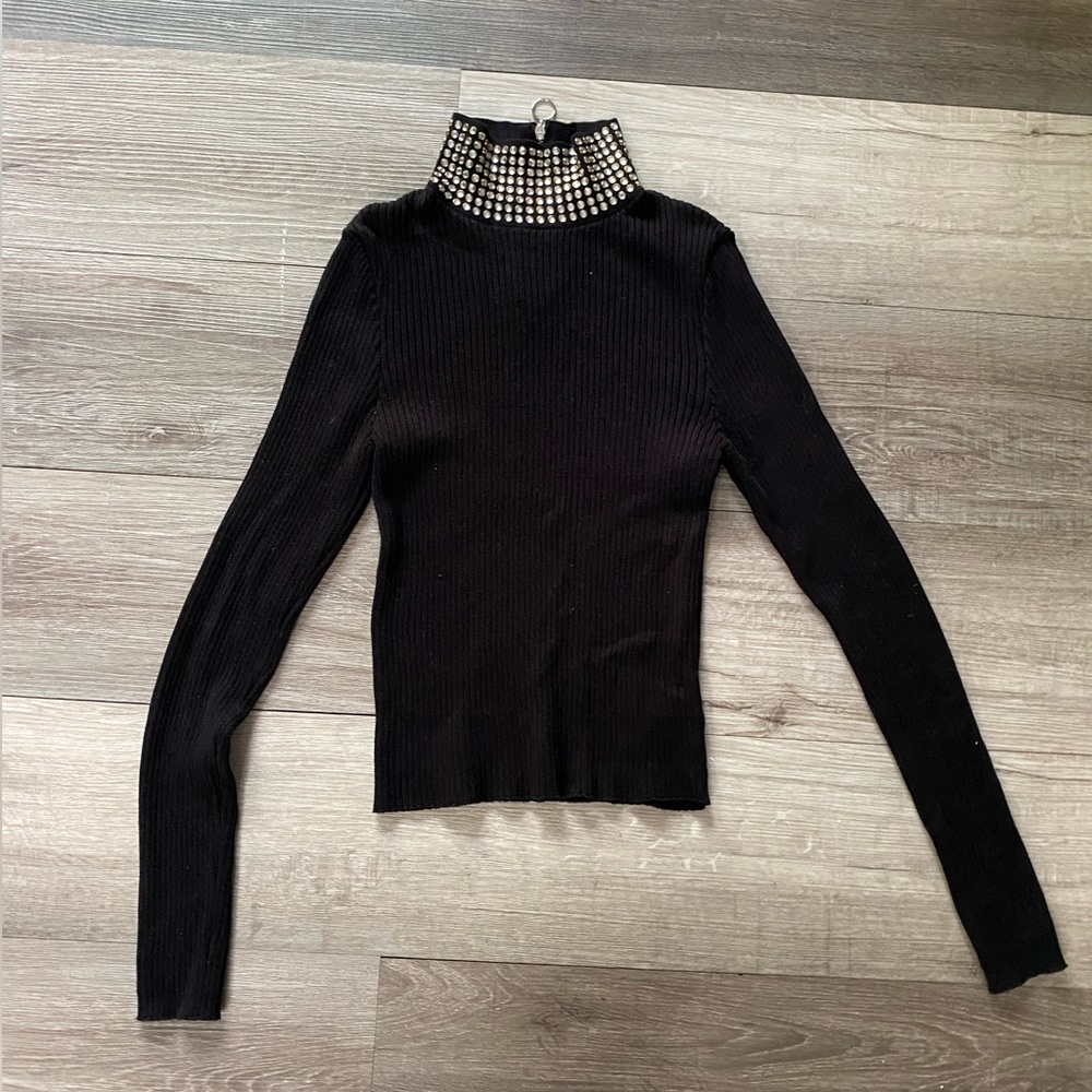 Top shop Rhinestone turtleneck